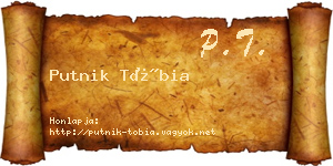 Putnik Tóbia névjegykártya